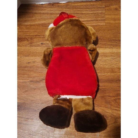 SANTA'S BEST TEDDY BEAR BY‎ RENNOC CHRISTMAS STOCKING HANGING DECOR, VINTAGE - Picture 3 of 4